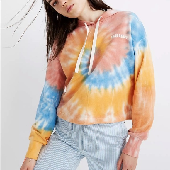 NWT madewell x free & easy tie-dye hoodie - Picture 1 of 6